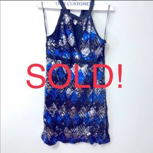 Bebe Sequenced Black Dress!